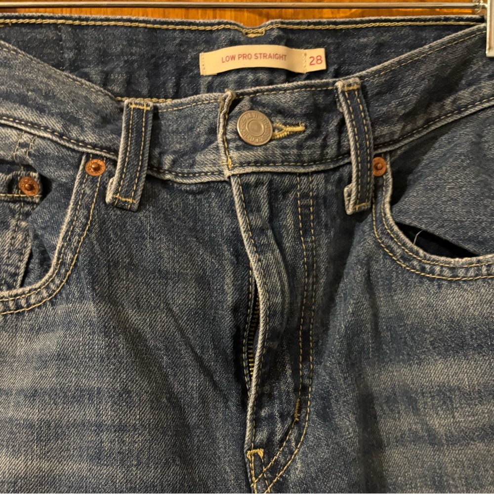 Distressed Blue Jeans - Picture 4 of 11